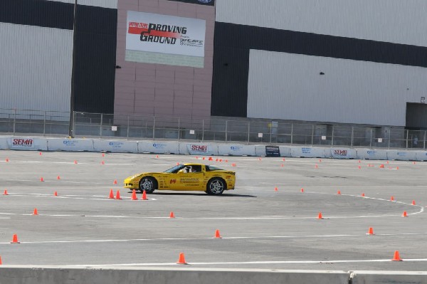 Bob Bondurant instructors take SEMA participants around SEMA MotorTrend Pro