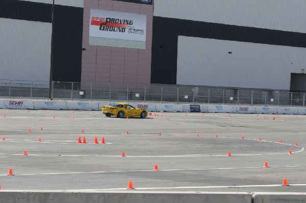 Bob Bondurant instructors take SEMA participants around SEMA MotorTrend Pro