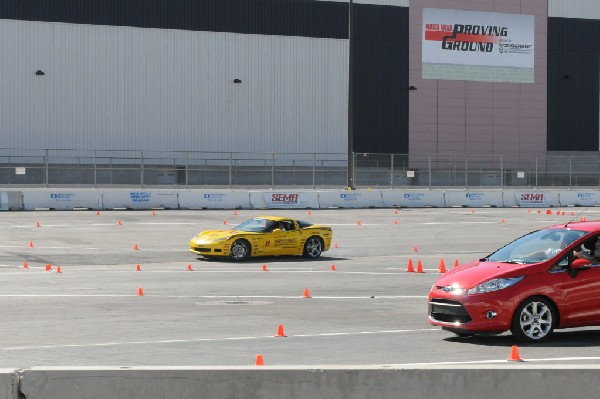 Bob Bondurant instructors take SEMA participants around SEMA MotorTrend Pro