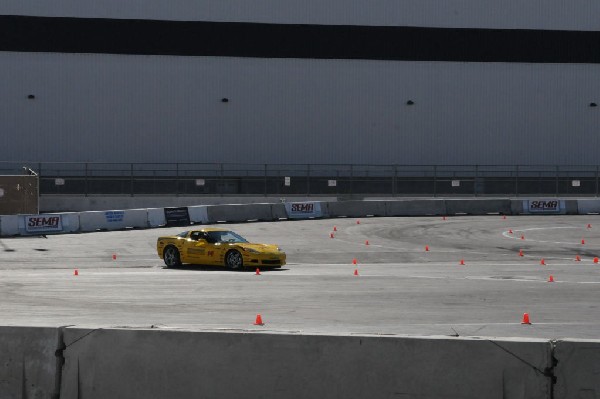 Bob Bondurant instructors take SEMA participants around SEMA MotorTrend Pro