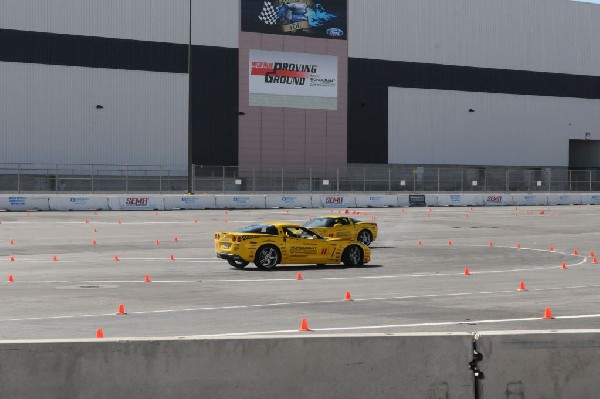 Bob Bondurant instructors take SEMA participants around SEMA MotorTrend Pro