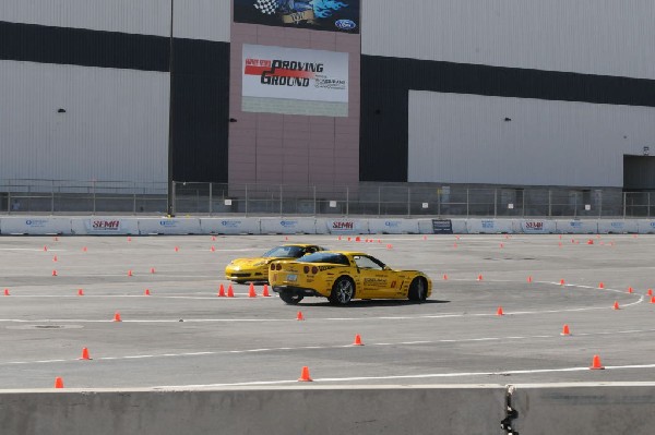 Bob Bondurant instructors take SEMA participants around SEMA MotorTrend Pro