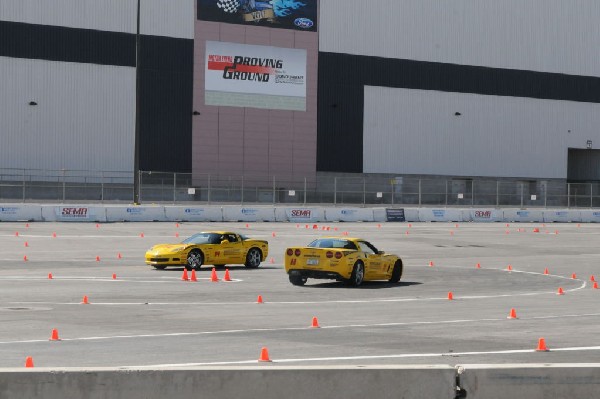 Bob Bondurant instructors take SEMA participants around SEMA MotorTrend Pro