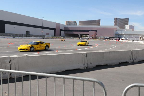 Bob Bondurant instructors take SEMA participants around SEMA MotorTrend Pro