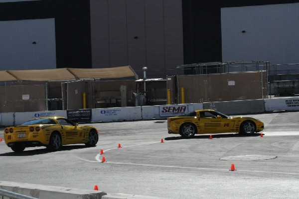 Bob Bondurant instructors take SEMA participants around SEMA MotorTrend Pro