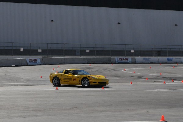 Bob Bondurant instructors take SEMA participants around SEMA MotorTrend Pro