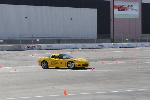 Bob Bondurant instructors take SEMA participants around SEMA MotorTrend Pro