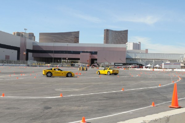 Bob Bondurant instructors take SEMA participants around SEMA MotorTrend Pro