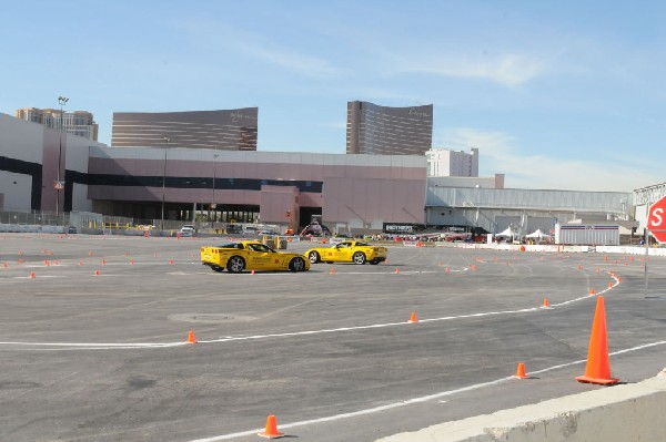 Bob Bondurant instructors take SEMA participants around SEMA MotorTrend Pro