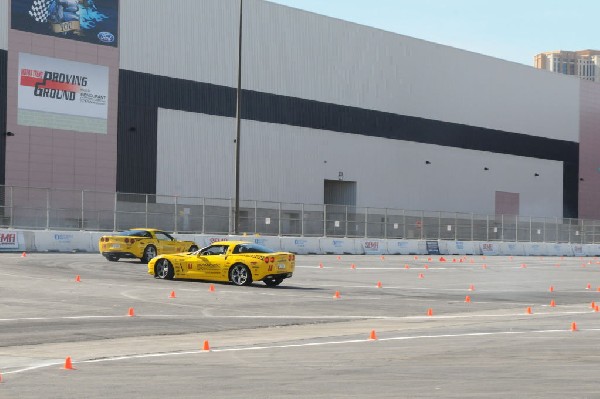 Bob Bondurant instructors take SEMA participants around SEMA MotorTrend Pro