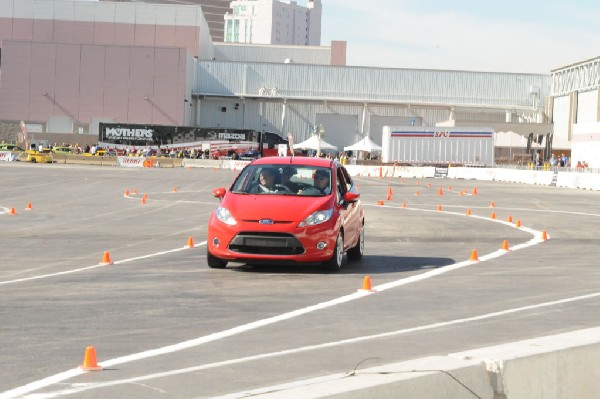 Bob Bondurant instructors take SEMA participants around SEMA MotorTrend Pro