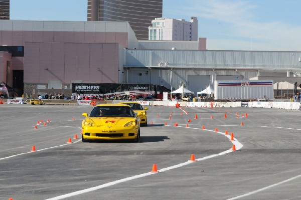 Bob Bondurant instructors take SEMA participants around SEMA MotorTrend Pro