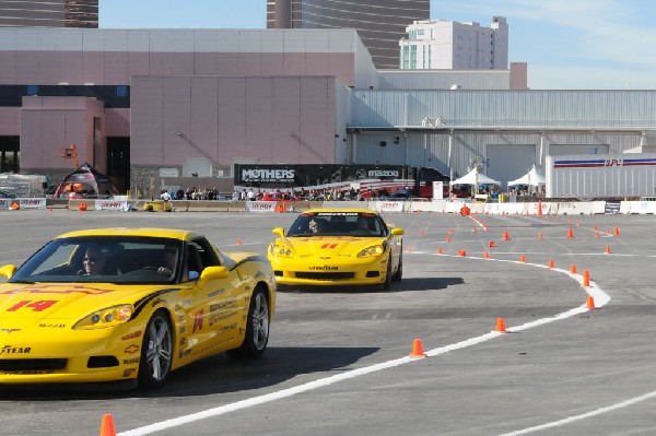 Bob Bondurant instructors take SEMA participants around SEMA MotorTrend Pro