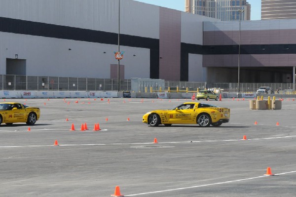 Bob Bondurant instructors take SEMA participants around SEMA MotorTrend Pro