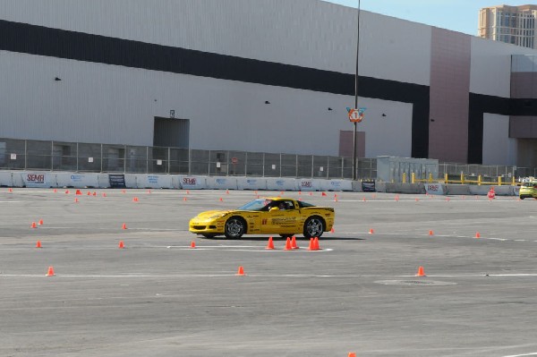 Bob Bondurant instructors take SEMA participants around SEMA MotorTrend Pro