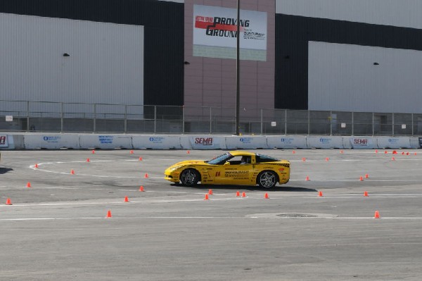 Bob Bondurant instructors take SEMA participants around SEMA MotorTrend Pro