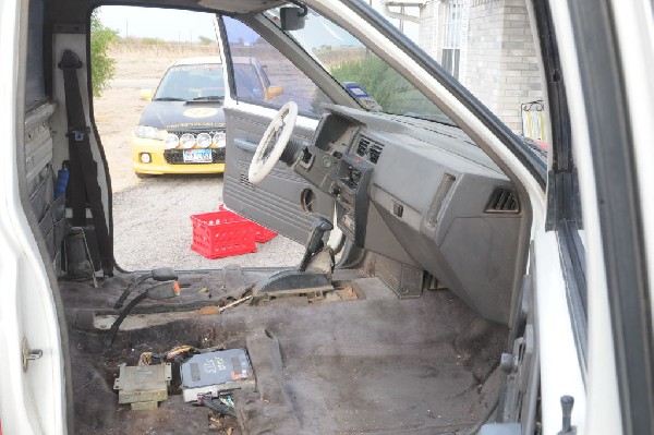 1988 Nissan Desert Runner 4x4 undergoing restoration - photo by jeff barrin