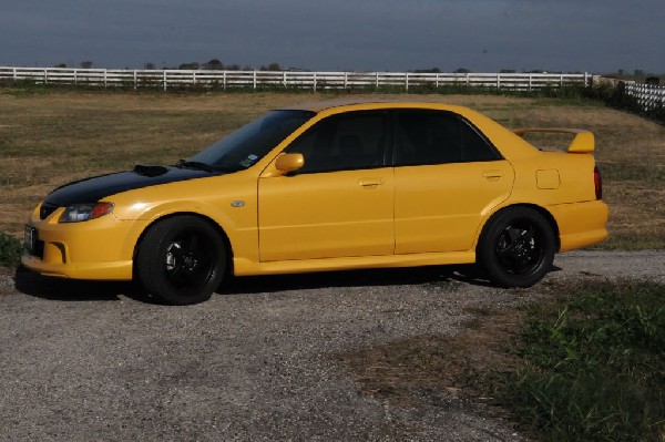 kingsnake racing 2003.5 MazdaSpeed Protege gets blacked out