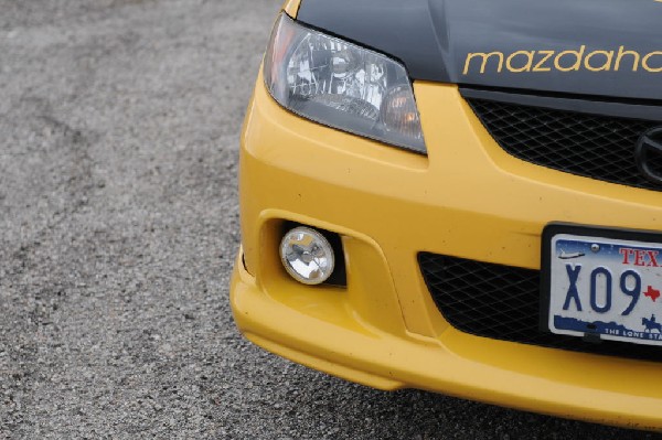 kingsnake racing 2003.5 MazdaSpeed Protege gets driving lights installed