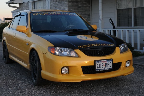 kingsnake racing 2003.5 MazdaSpeed Protege gets driving lights installed