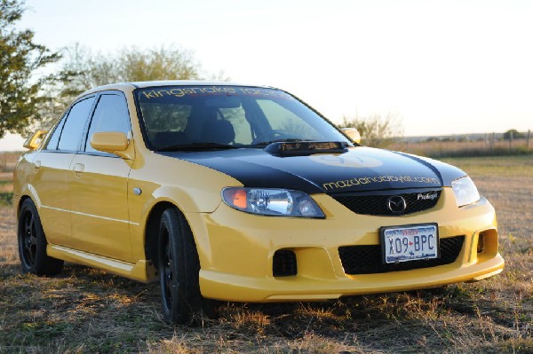 kingsnake racing 2003.5 MazdaSpeed Protege gets it's first graphic set