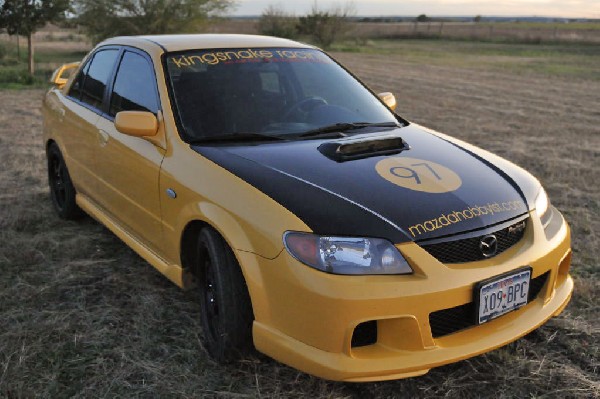 kingsnake racing 2003.5 MazdaSpeed Protege gets it's first graphic set