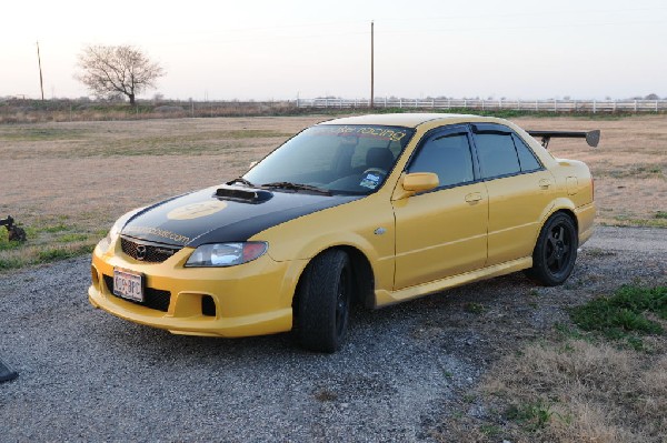 kingsnake racing 2003.5 MazdaSpeed Protege gets an adjustable aluminum wing