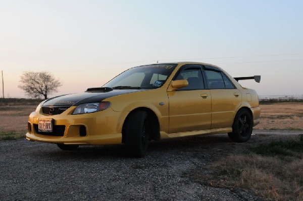 kingsnake racing 2003.5 MazdaSpeed Protege gets an adjustable aluminum wing