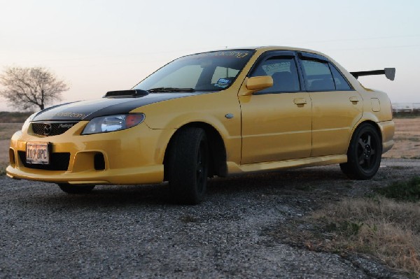 kingsnake racing 2003.5 MazdaSpeed Protege gets an adjustable aluminum wing