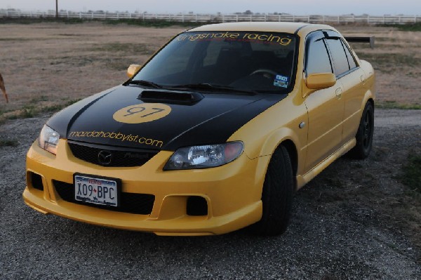 kingsnake racing 2003.5 MazdaSpeed Protege gets an adjustable aluminum wing