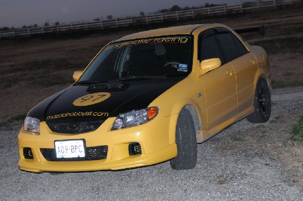 kingsnake racing 2003.5 MazdaSpeed Protege gets an adjustable aluminum wing