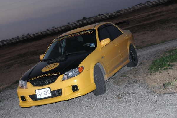 kingsnake racing 2003.5 MazdaSpeed Protege gets an adjustable aluminum wing