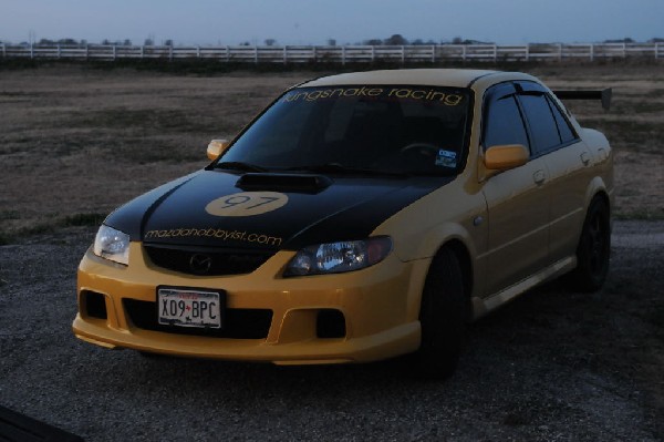 kingsnake racing 2003.5 MazdaSpeed Protege gets an adjustable aluminum wing